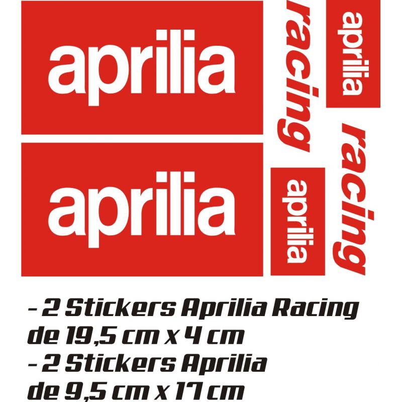 Aprilia Pack Stickers 3 - Autocollants Moto Aprilia