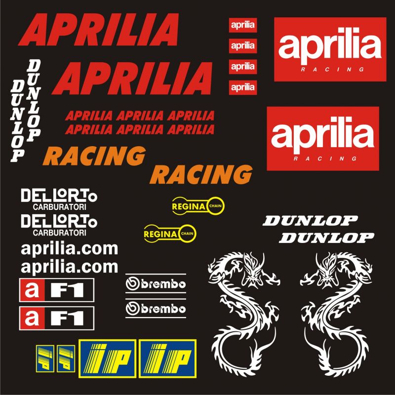 Kit déco Moto F1 Racing Dragon - Autocollants Moto Aprilia