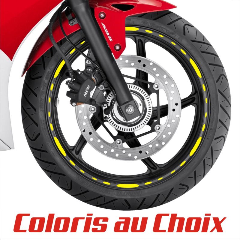 Stickers de jantes Bulles pour moto - Coloris au Choix