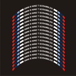 BMW R NINE T SCRAMBLER Stickers pour jante