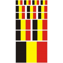 stickers drapeau belgique