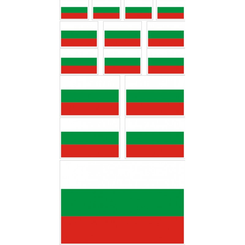 stickers drapeau bulgarie