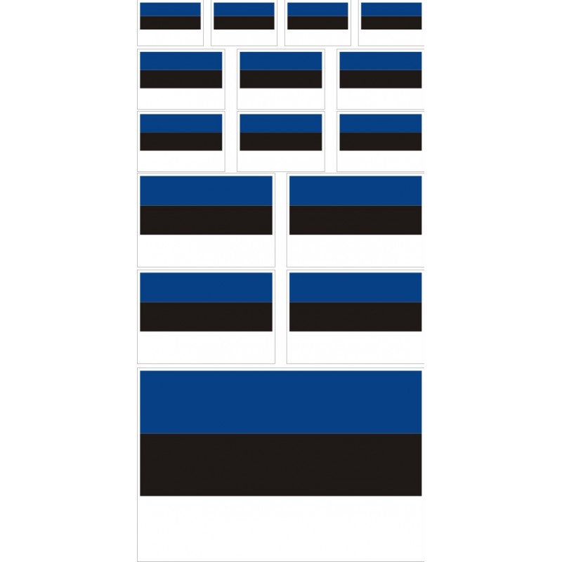 stickers drapeau Estonie