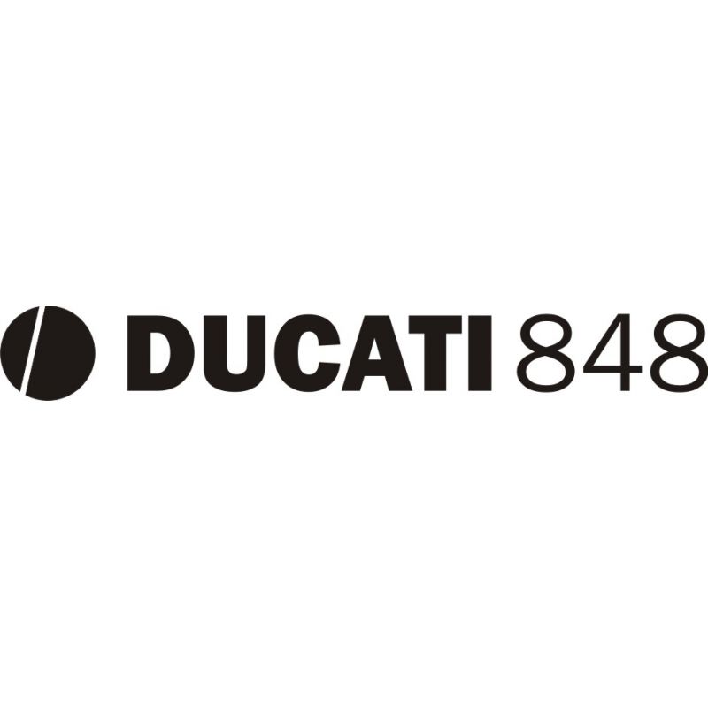 Ducati 848 Sticker - Autocollant 21
