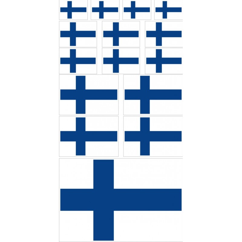 stickers drapeau Finlande