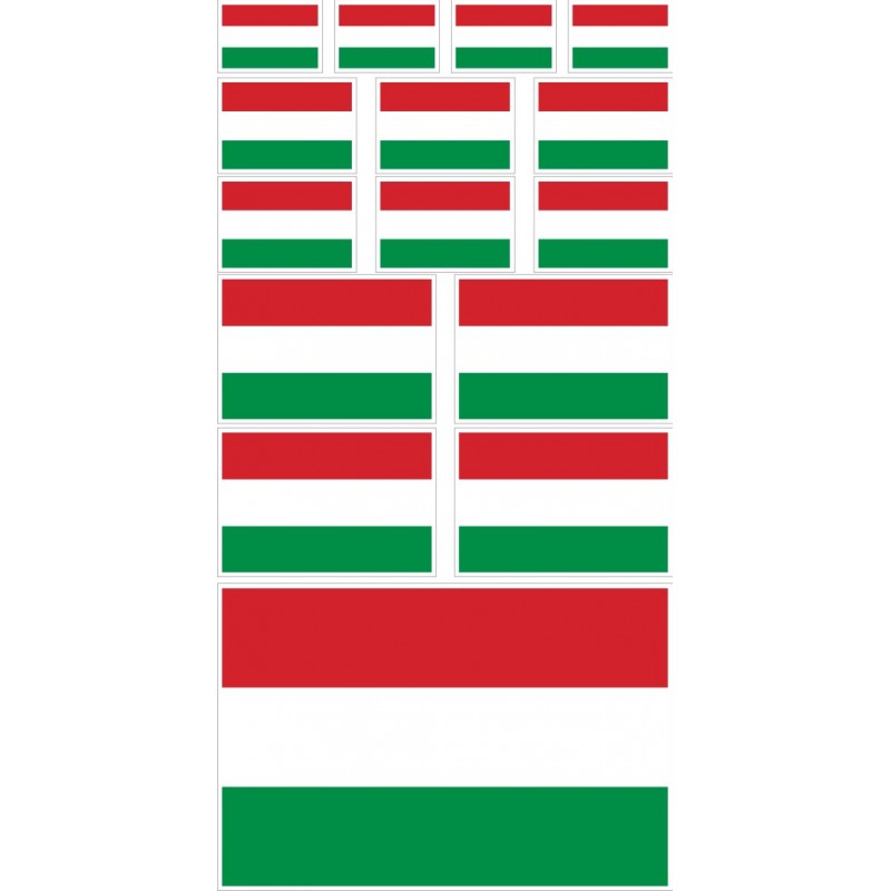 stickers drapeau Hongrie