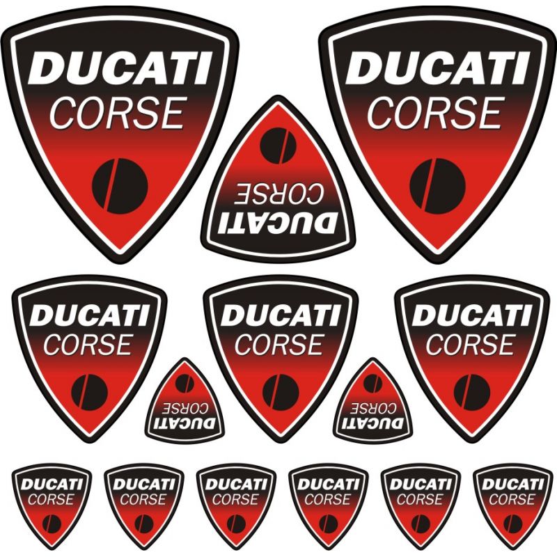 Ducati Corse Stickers - Planche Autocollants 48