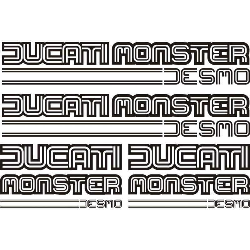 Ducati Monster Desmo Stickers - Planche Autocollants 55