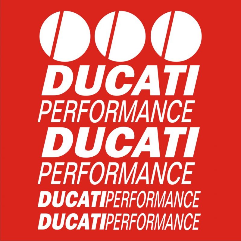 Ducati Performance Sticker - Planche Autocollants 72