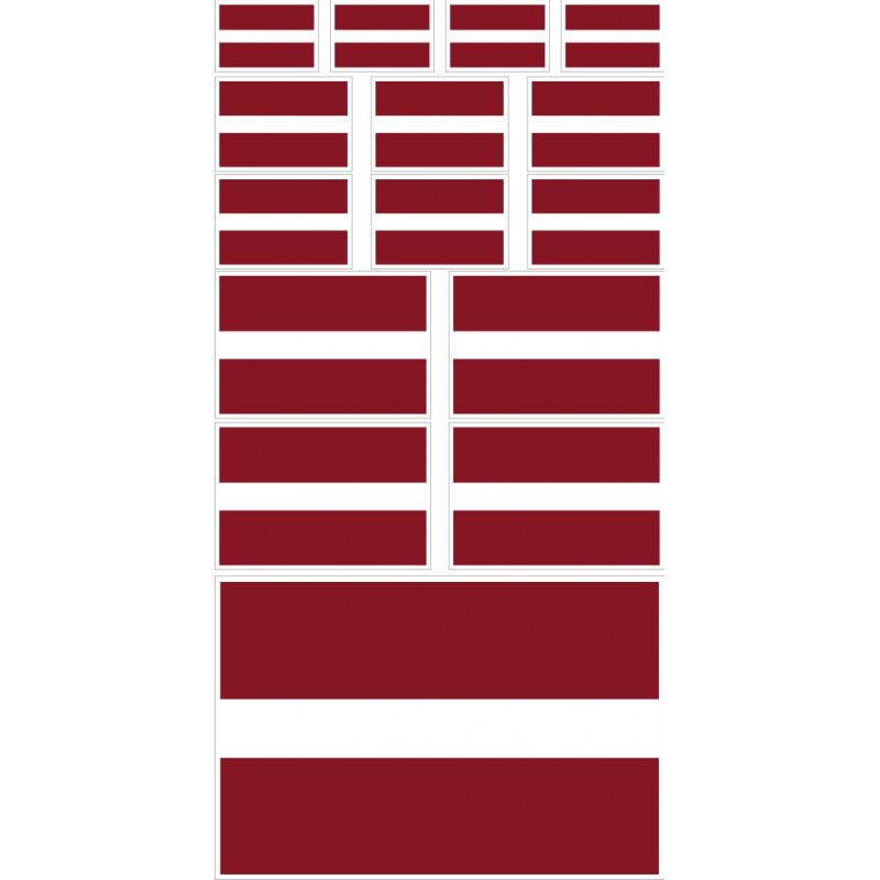 stickers drapeau Lettonie