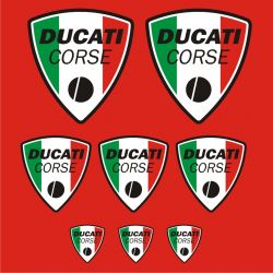 Ducati Corse Stickers - Planche Autocollants 93