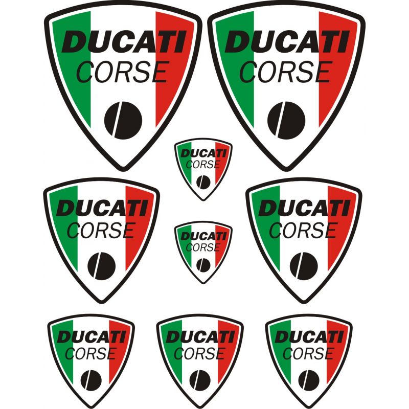 Ducati Corse Stickers - Planche Autocollants 94