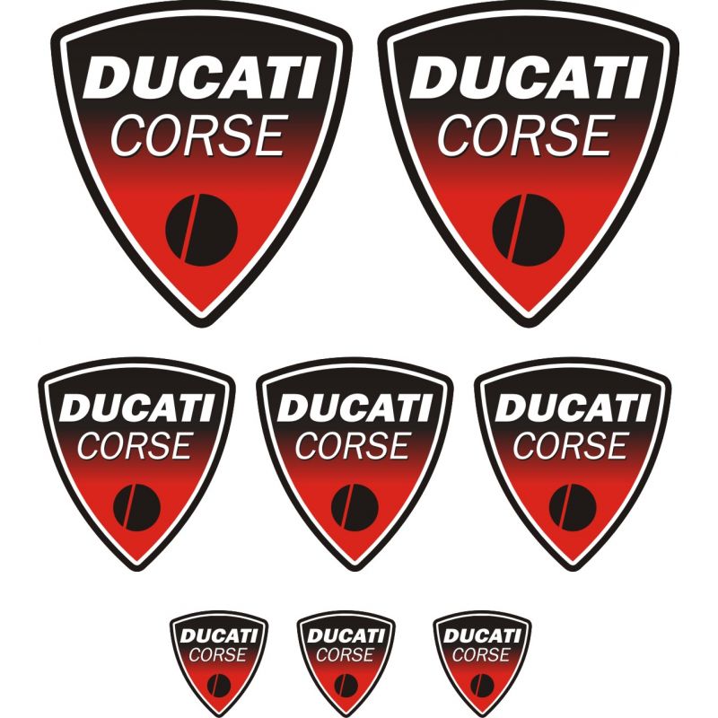 Ducati Corse Stickers - Planche Autocollants 95