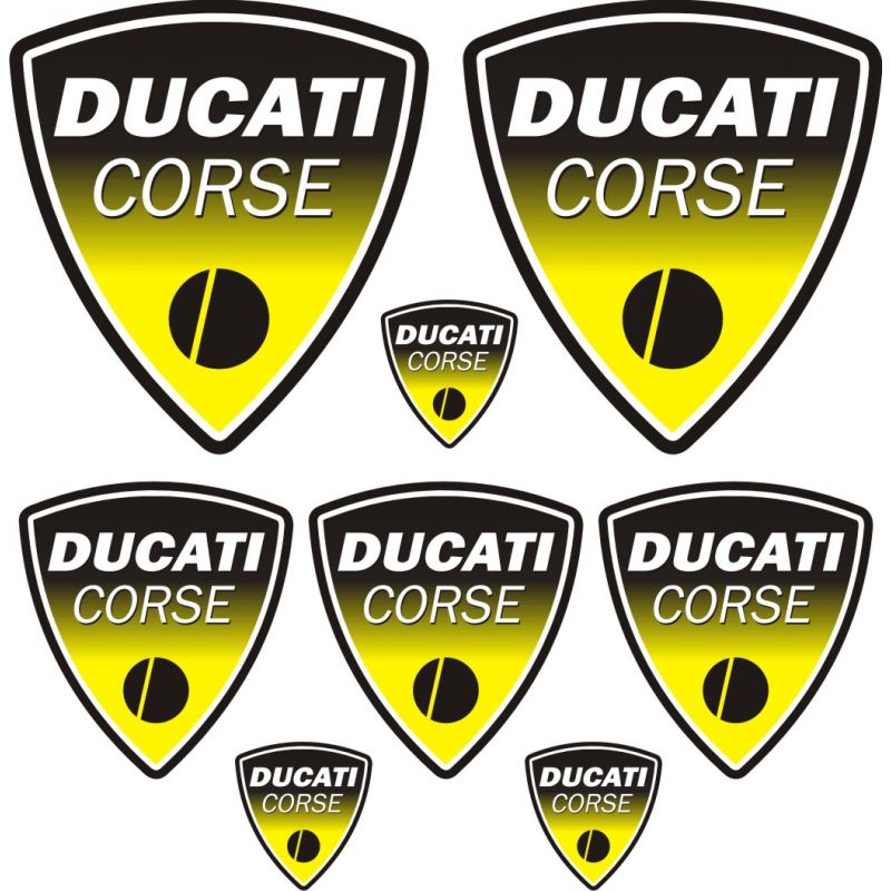 Ducati Corse Stickers - Planche Autocollants 96