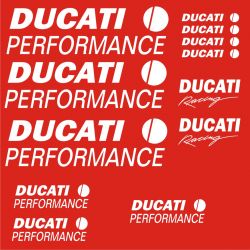 Ducati Performance Stickers - Planche Autocollants 104