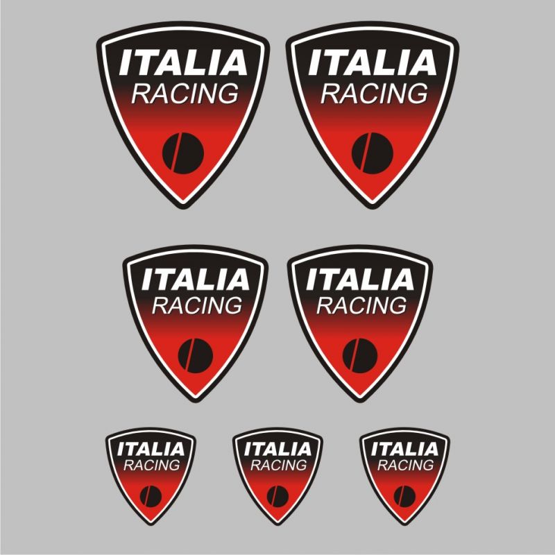 Ducati Italia Racing Planche Stickers - Planche Autocollants 118
