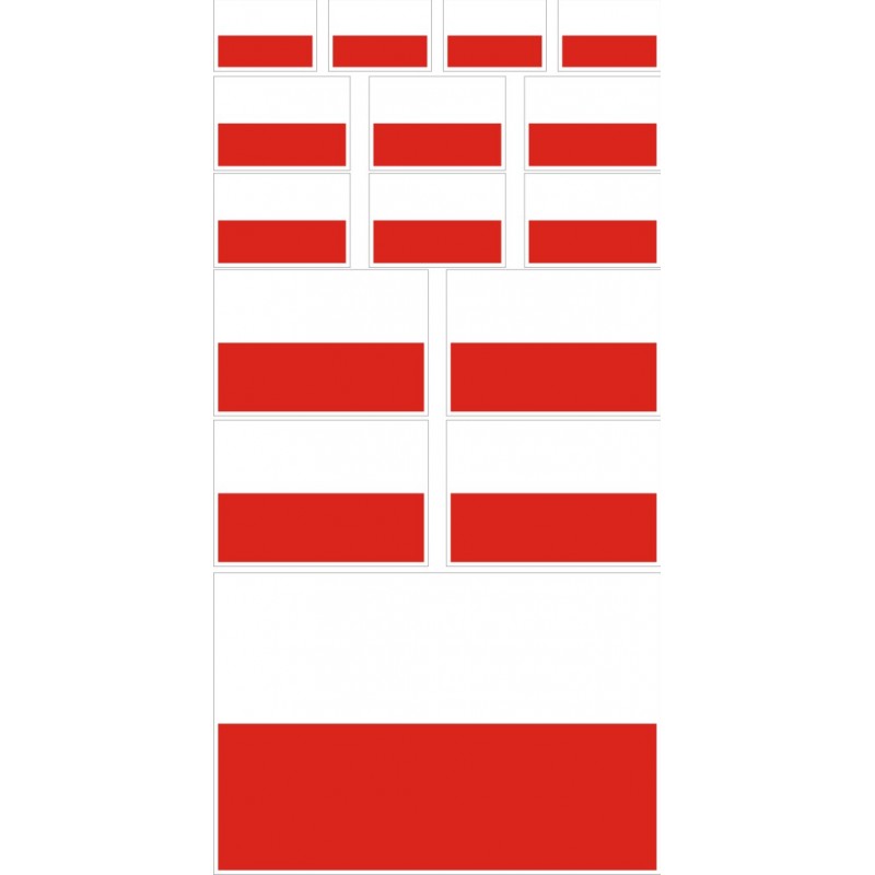 stickers drapeau Pologne