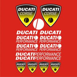 Ducati Performance Planche Stickers - Planche Autocollants 122