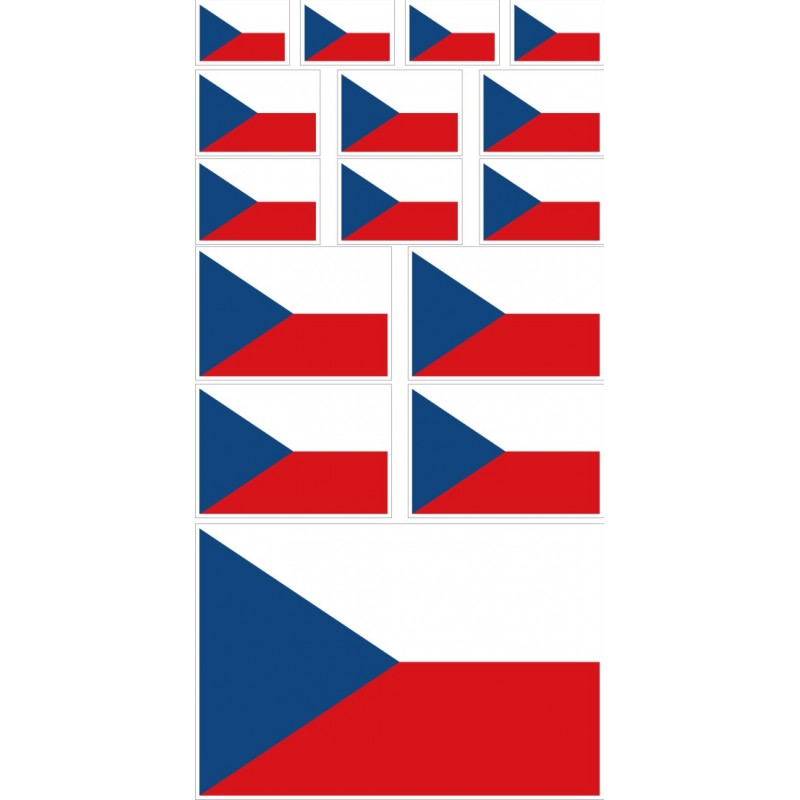 stickers drapeau République Tchèque