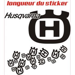 Husqvarna Sticker - Kit déco Autocollant Husqvarna Côté 1