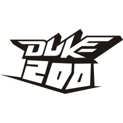 KTM Duke 200 Sticker - Autocollant KTM Racing 21