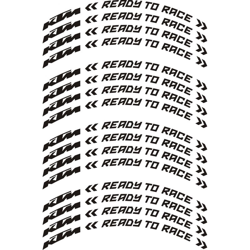 KTM Racing Stickers de jantes - Autocollant KTM Racing 28