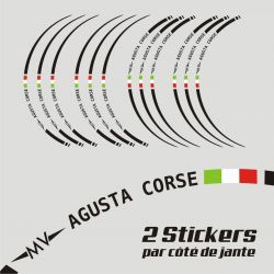 MV Agusta Corse Stickers de jante - Autocollant MV Agusta Corse 25
