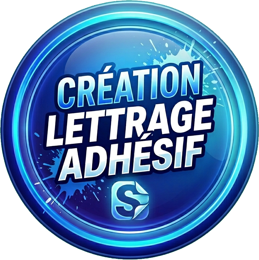 lettrage adh&eacute;sif sur mesure